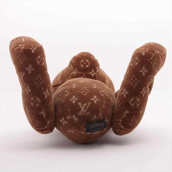 Louis Vuitton Teddy Bear Monogram Doudou Plush stuffed Velour Brown LV Stuffy - Picture 5 of 10